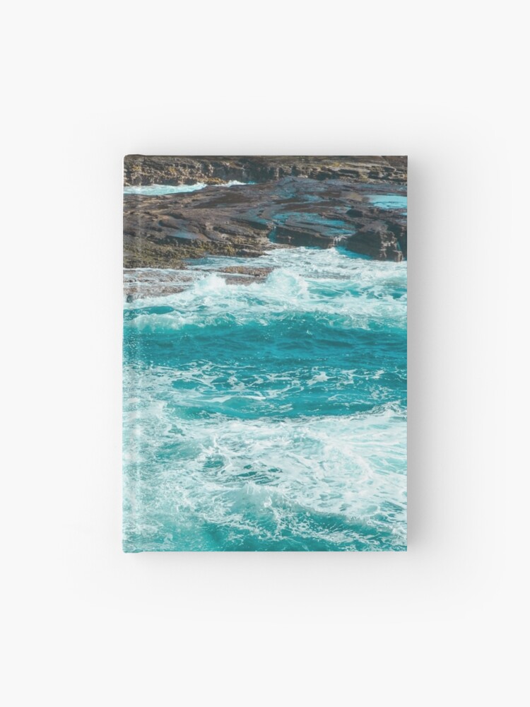 Blue Ocean Summer Beach Waves Spiral Notebook for Sale by ReichbournArt