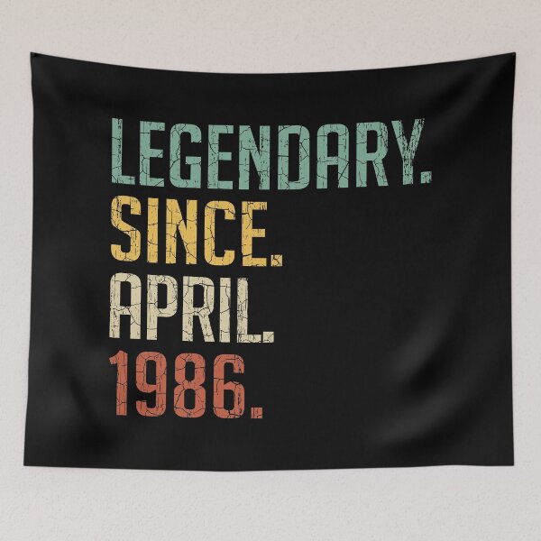 Item preview, Legendary Since April 1986 35th Birthday Gift 35 Years Old Vintage April 1986 designed and sold by Takatv.