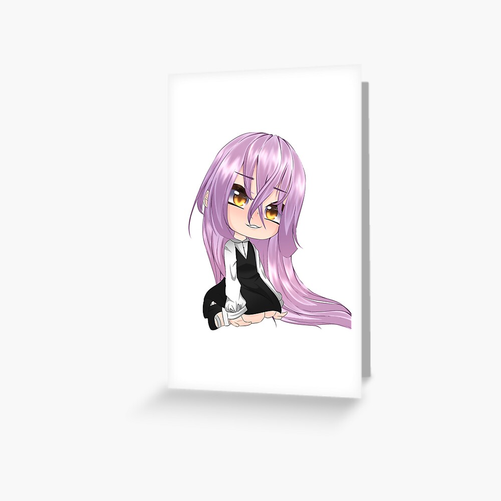 Gacha Life - Gacha girl with pink hair Postcard for Sale by pockyartstudio