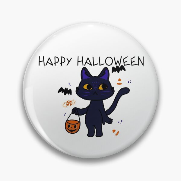 Item preview, happy halloweener hallowiener cat designed and sold by felric.