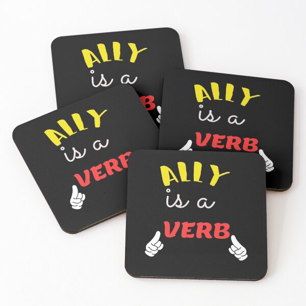 Item preview, Ally is a verb designed and sold by DivineLiveShop.