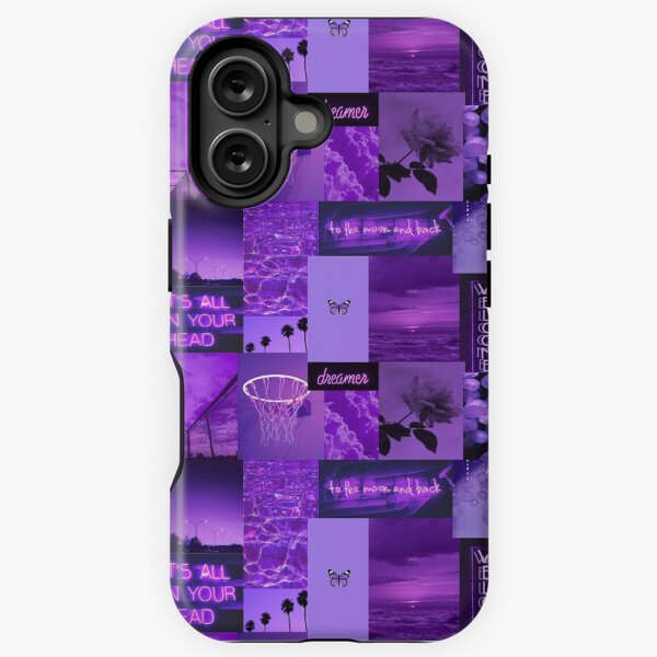 Vista previa del artículo con la obra «Collage morado», diseñado y vendido por OG   S T I C K E R S.
