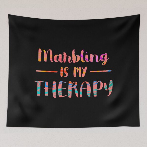 Item preview, My Therapy Art Hobby Marbling print designed and sold by jakehughes2015.