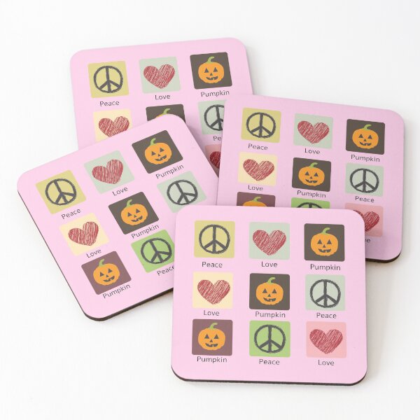 Item preview, Peace Love Pumpkin App Icons Pattern designed and sold by somebasic.