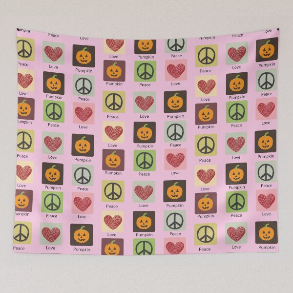 Item preview, Peace Love Pumpkin App Icons Pattern designed and sold by somebasic.