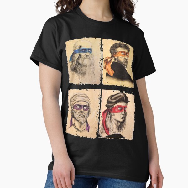 Vista previa del artículo con la obra «Divertidos artistas italianos tortugas amantes del arte regalo Renaissance Ninja Artists para mujeres hombres», diseñado y vendido por Roxan58.