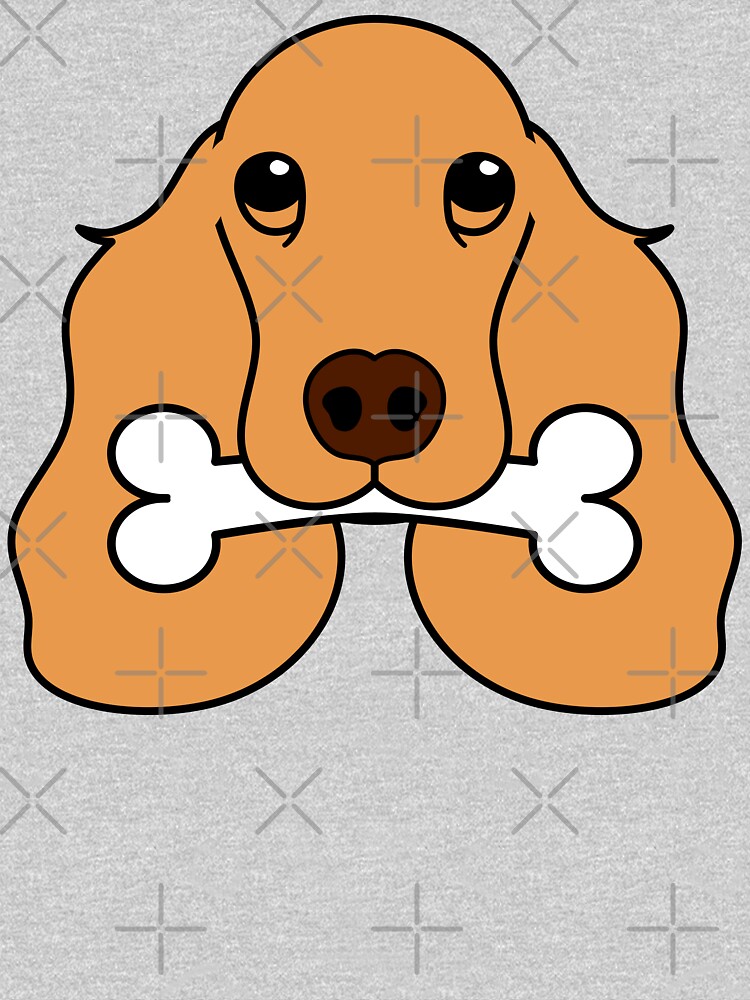 English Cocker Spaniel Loves Bone by Lulupainting