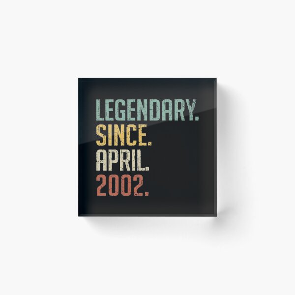 Item preview, Legendary Since April 2002 19th Birthday Gift 19 Years Old Vintage April 2002 designed and sold by Takatv.