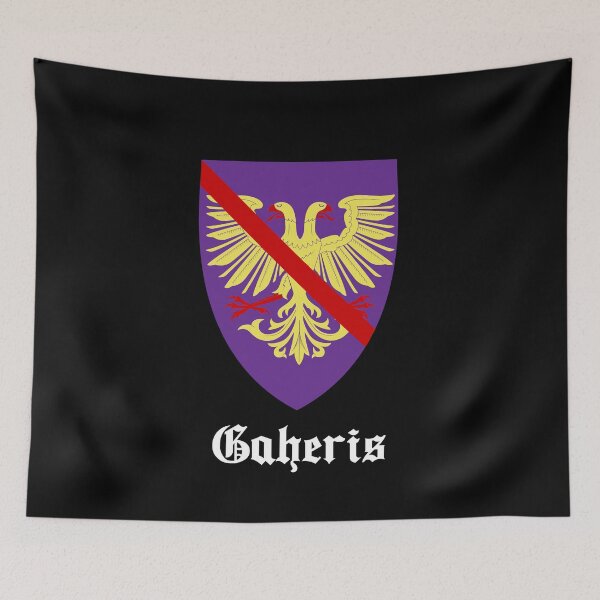Item preview, Heraldry of Gaheris with Text designed and sold by ScapegoatPrints.