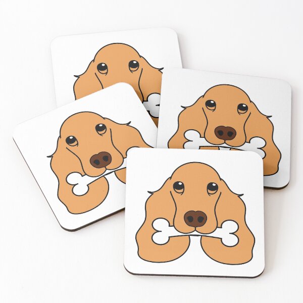Item preview, English Cocker Spaniel Loves Bone designed and sold by Lulupainting.