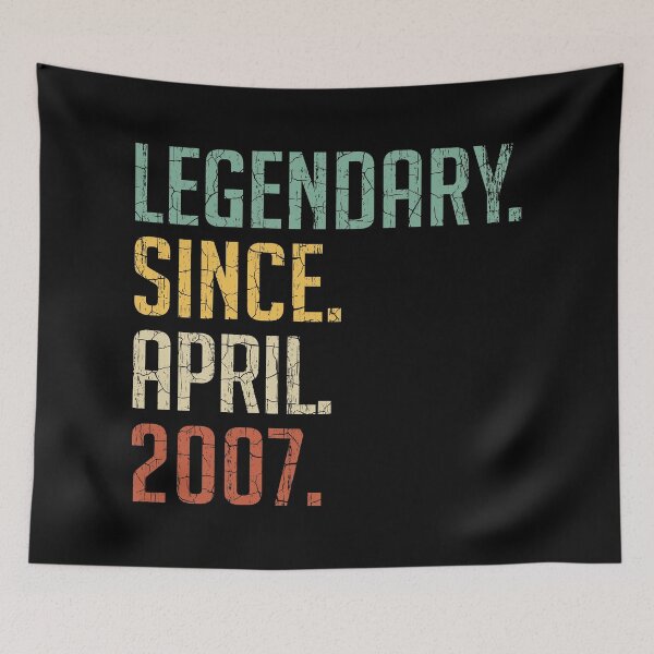 Item preview, Legendary Since April 2007 14th Birthday Gift 14 Years Old Vintage April 2007 designed and sold by Takatv.