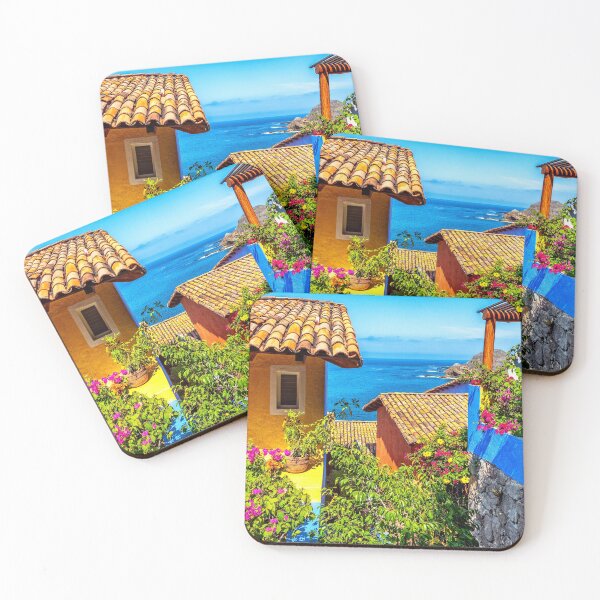 Item preview, Flowered Villas on the Pacific Coast designed and sold by JBlaisDesign.