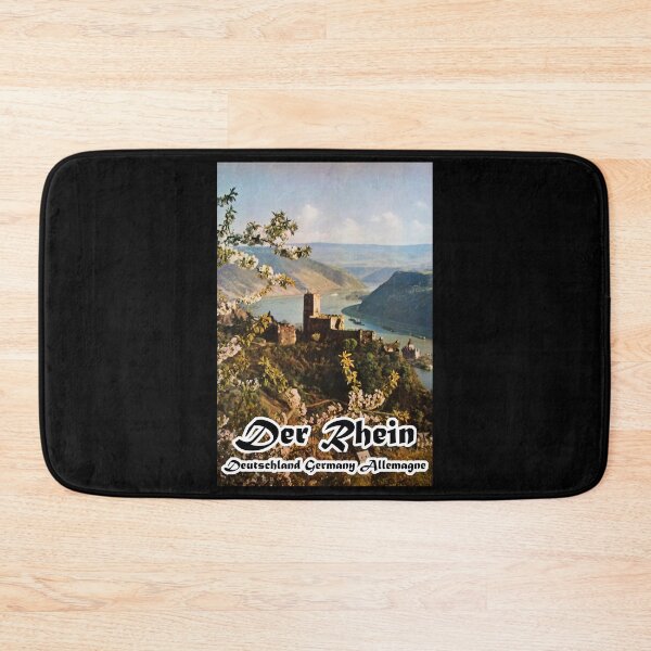 Item preview, Der Rhein retro poster designed and sold by CorasPosters.