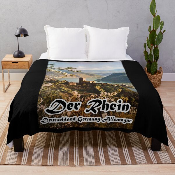 Item preview, Der Rhein retro poster designed and sold by CorasPosters.