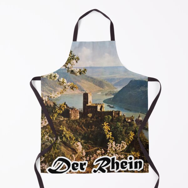 Item preview, Der Rhein retro poster designed and sold by CorasPosters.