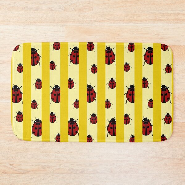Item preview, Red Ladybird Horizontal Lines Yellow and Light Yellow designed and sold by ByJezie.