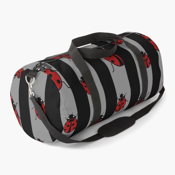 Item preview, Red Ladybird Horizontal Lines Black and Grey designed and sold by ByJezie.