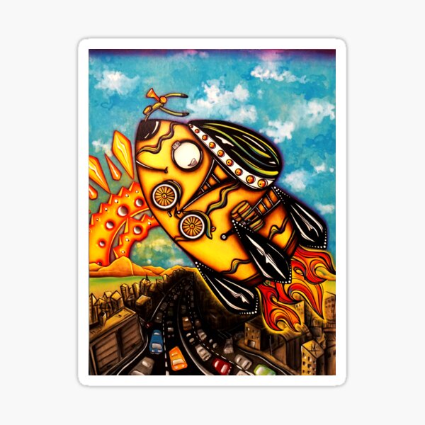 Rocket Bike Sticker