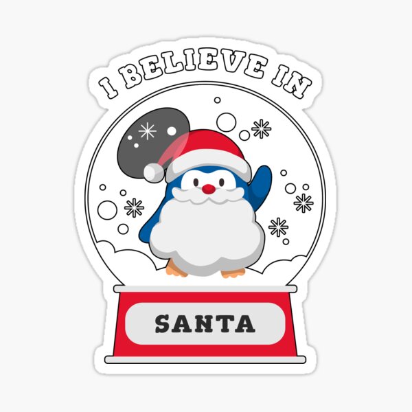 Item preview, Snow Globe Christmas Penguin Santa designed and sold by Coder-T.