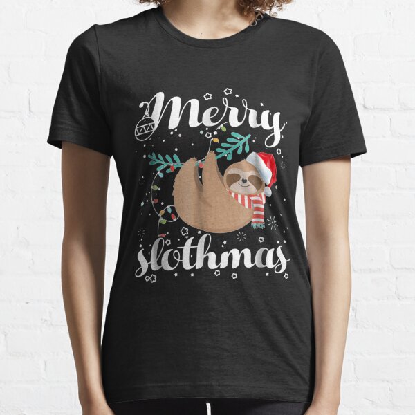 Artikel-Vorschau von Frohe Faultiere T-Shirt Weihnachtspyjama für Faultierliebhaber, designt und verkauft von LuluWayne.