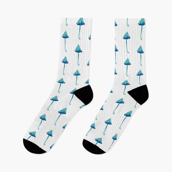 Item preview, Light blue watercolour mushroom designed and sold by Septaliger.