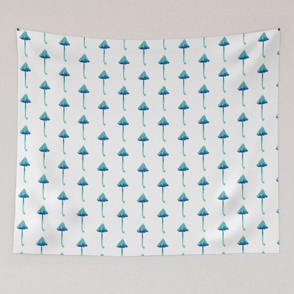 Item preview, Light blue watercolour mushroom designed and sold by Septaliger.