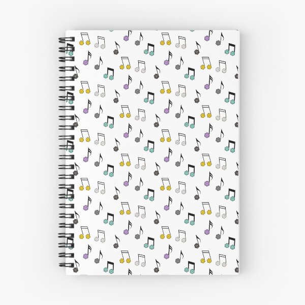Aperçu de l'œuvre Pack de notes de musique D20 noir créée et vendue par MixedBagMerch.