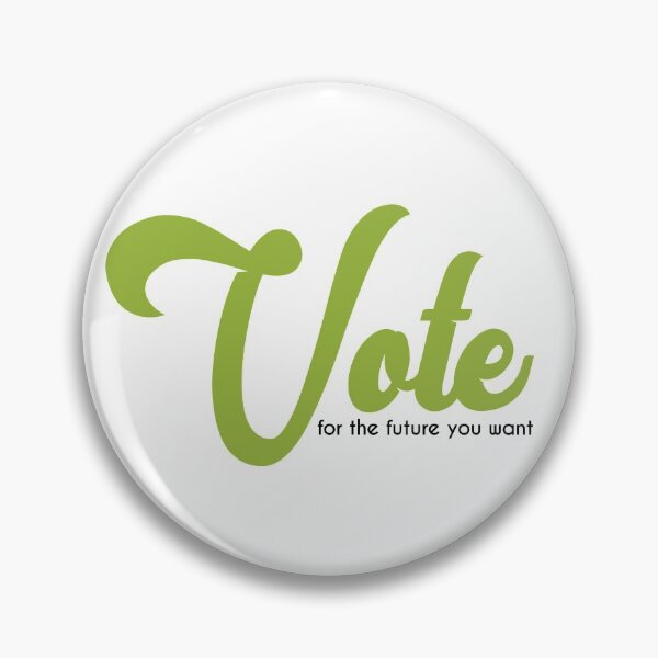 Item preview, Vote for the future you want - script green designed and sold by LoJoLetters.