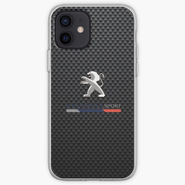 Logo Peugeot sport carbone Coque souple iPhone
