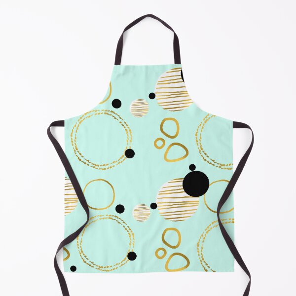 Item preview, Fancy teal background abstract with gold rings designed and sold by DaughterofYah.
