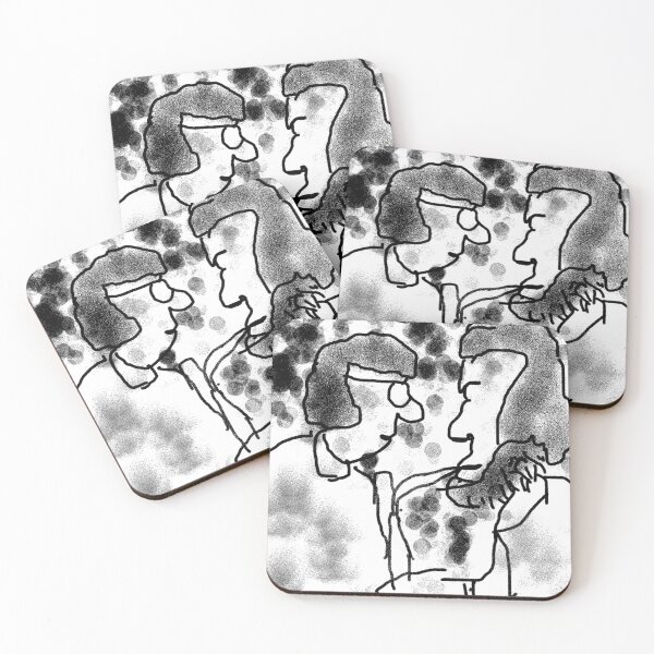Item preview,  Pianist and Jazz Sax in living black and white designed and sold by Stacey Lazarus.