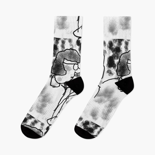 Item preview,  Pianist and Jazz Sax in living black and white designed and sold by Stacey Lazarus.