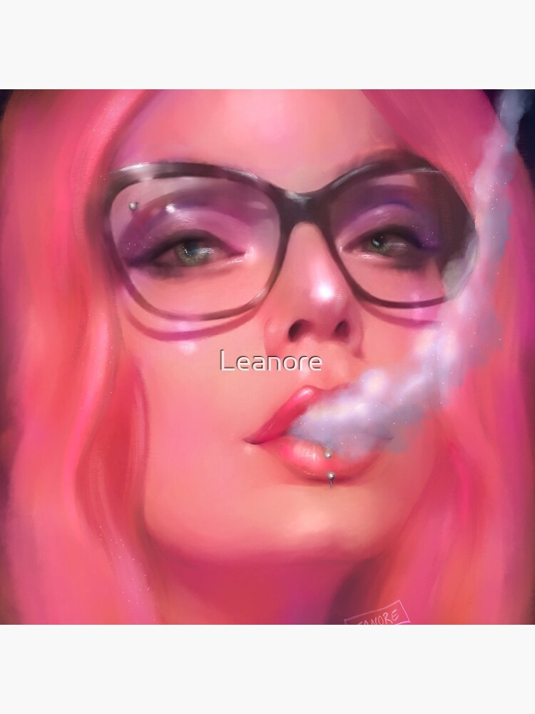 "Exhale" Self-Portrait by Leanore