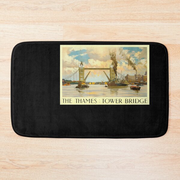 Item preview, Tower Bridge retro poster designed and sold by CorasPosters.