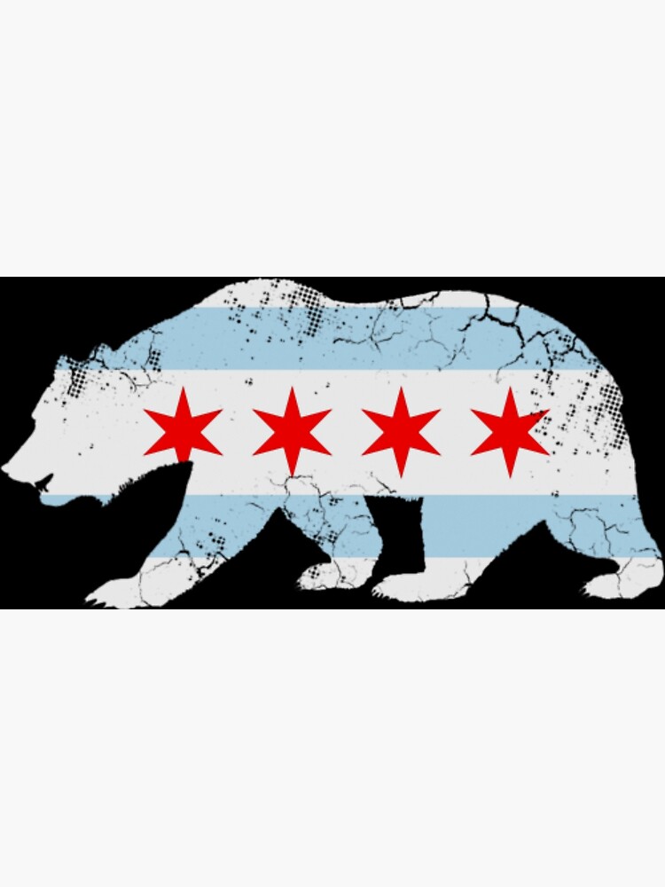 California Bear Chicago Flag Transplant Family Home T-Shirt