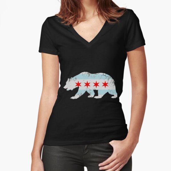 California Bear Chicago Flag Transplant Family Home T-Shirt