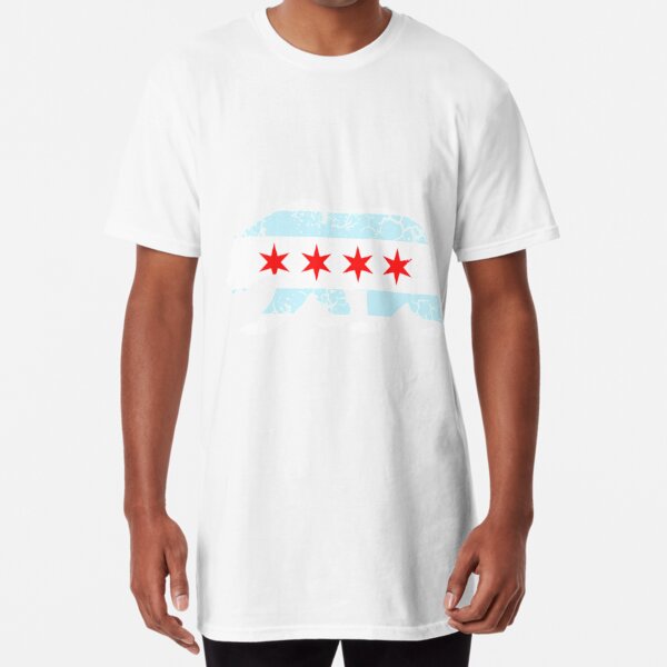 California Bear Chicago Flag Transplant Family Home T-Shirt