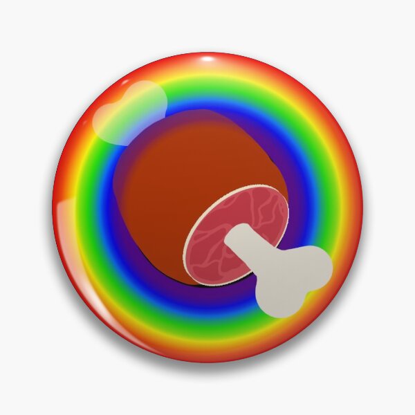 Item preview, Rainbow Meat on the Bone (Anti-Harassment Fandom Symbol) designed and sold by Beefleaf.