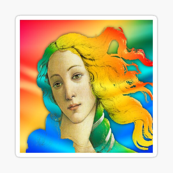 Botticelli Birth Of Venus Pop Color Sticker