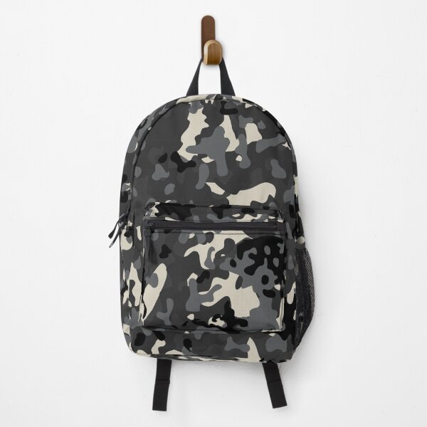 Item preview, Camouflage Black Grey White Winter Night Camo designed and sold by Cyberty.