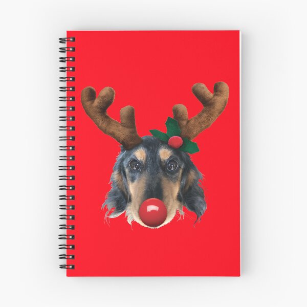 Item preview, Christmas Dachshund Rudolph Reindeer designed and sold by GlitterChimp.
