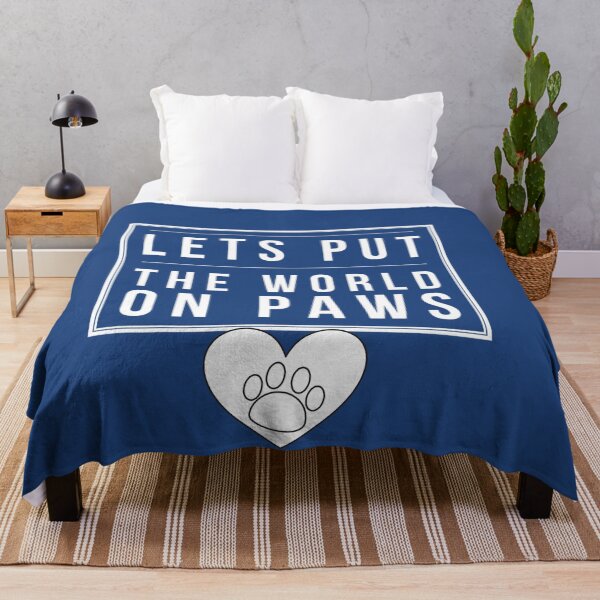 Item preview, Lets put the world on PAWS (wht letters) designed and sold by HamiltonmagicTs.