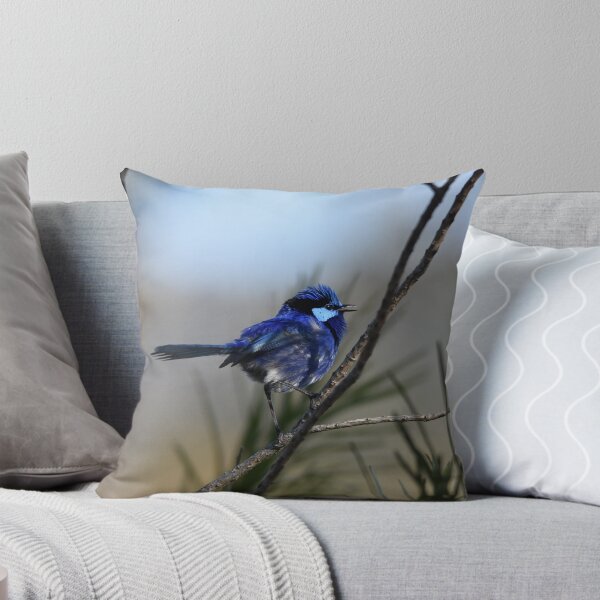 Item preview, Blue Wren Chatting designed and sold by Rainbow Farm Photography.