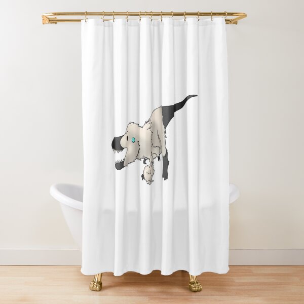 Silkie Dinosaur Shower Curtain