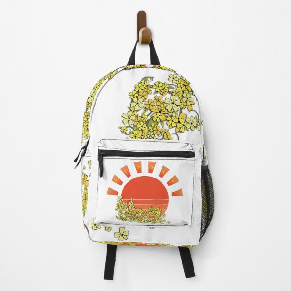 Item preview, Sunny Sunday Sunset with Summer Flower Vine on White designed and sold by Karen McFarland.