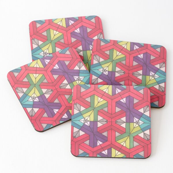 Item preview, Red mesh line pattern designed and sold by ApArtPaintings.