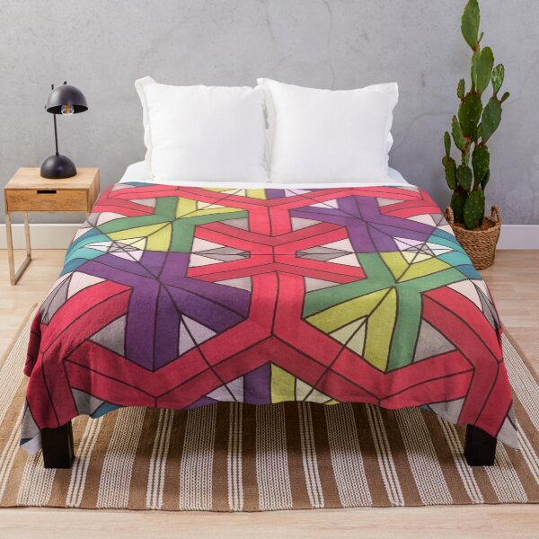 Item preview, Red mesh line pattern designed and sold by ApArtPaintings.