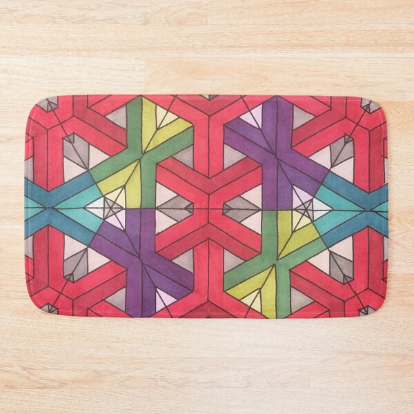 Item preview, Red mesh line pattern designed and sold by ApArtPaintings.