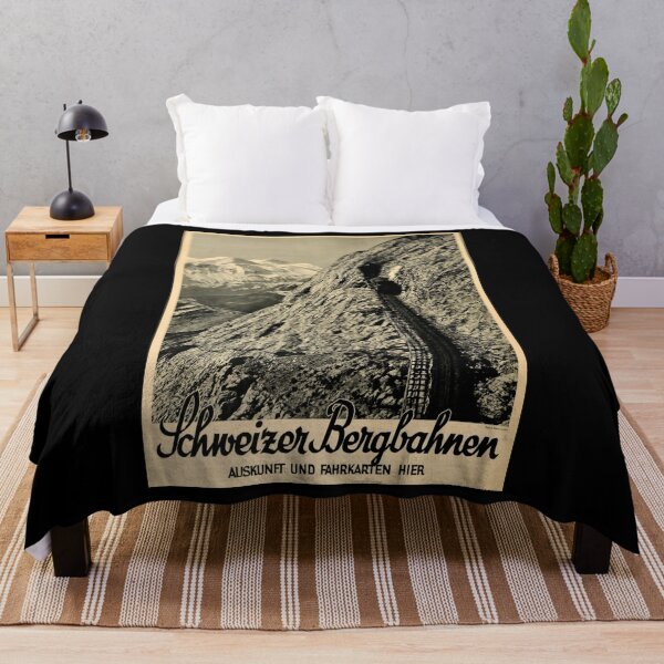 Item preview, Schweizer Bergbahnen retro poster designed and sold by CorasPosters.