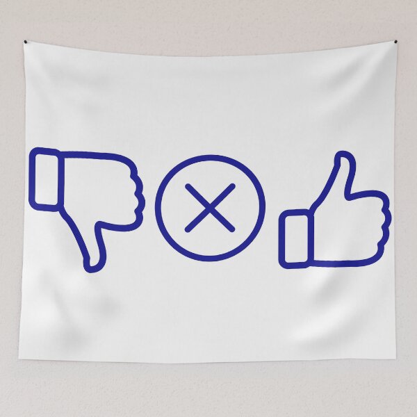 Item preview, Society Dislike Cancel Like in Blue designed and sold by 0tdesigns.